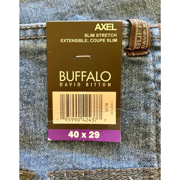 New! Buffalo David Bitton Men's Axel 5 Pocket Slim Stretch Jean 40x29 NWT - Picture 7 of 9